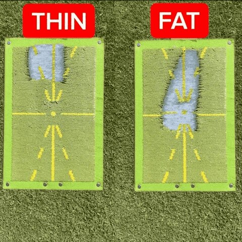 Golf Training Mat for Swing Detection